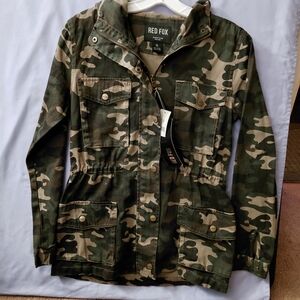 RED FOX NEW Women's Camouflage Jacket Size Small Y2K